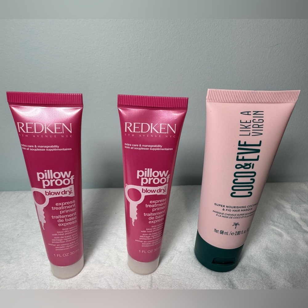 2/$40 2Redken Pillow Proof/BlowDry/Express Treatment Primer+1Coco&Eve/HairMasque